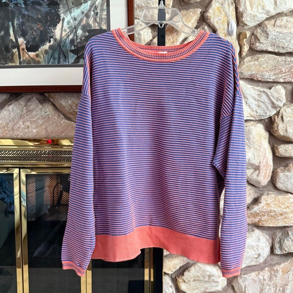 LIvi by Lane Bryant women’s plus 14/16 cotton blend stripped sweater cozy fall s